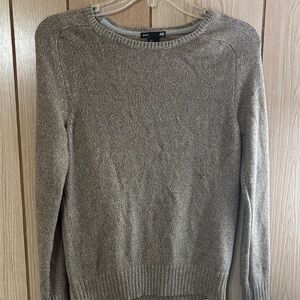 H&M Women's Heather Gray Crew Neck Sweater